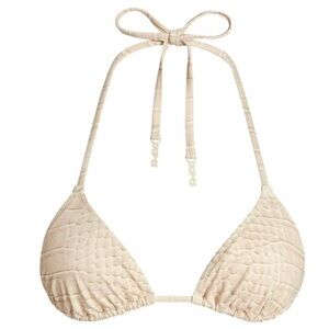 SKIMS Tan Women's Swim Egret Crocodile print 2X